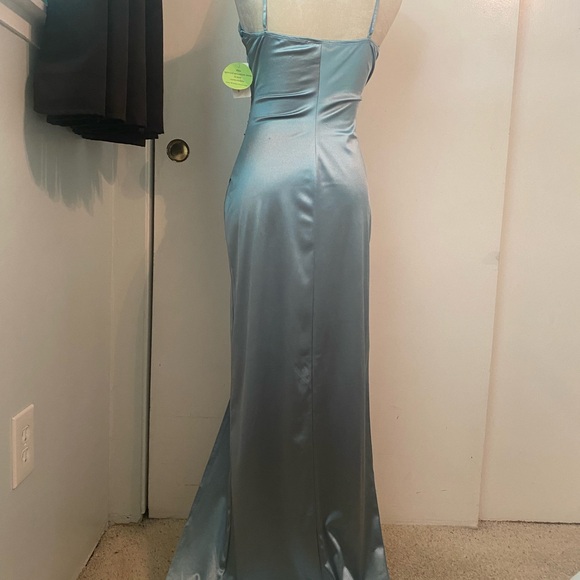 Windsor women’s dress gray slimming small silky new with tags - Picture 4 of 15